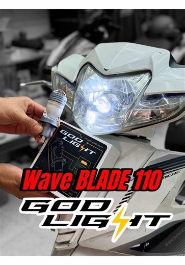 WAVE BLADE lắp GODLIGHT G1 ae coi chơi nghen !!!! Tí đi test thử độ sáng cho ae coi ! #GodlightG1 #thầnđènq12 #Imc_1997 #dentrosang #den_xe_sieu_sang