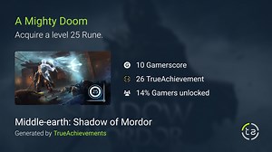 A Mighty Doom achievement in Middle-earth: Shadow of Mordor