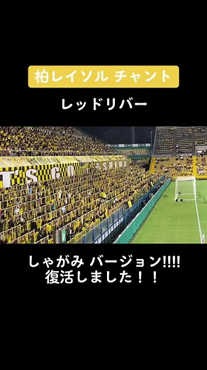 しゃがんだ状態からみんなで飛ぶ！ 柏レイソルチャント しゃがみレッドリバー復活🔥 #柏レイソル #チャント #レッドリバー #Jリーグ #応援 #reysol #三協フロンテア柏スタジアム #日立台 #天皇杯 #オフスメにのりたい