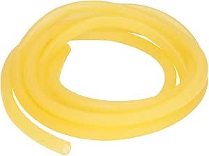 stonylab Rubber Tubing, Pure Latex Amber Tubing Natural Rubber Tube with 9/16 inch OD 2/5 inch ID Highly Elastic and Strong, 9.8 Feet