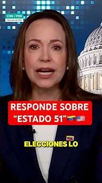 MARÍA CORINA MACHADO RESPONDE A TRUMP SOBRE SU “INTENCIÓN” DE CONVERTIR A VENEZUELA EN ESTADO 51