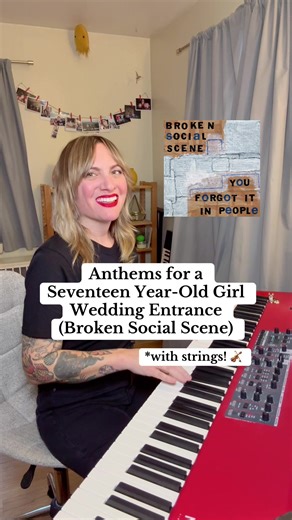 Unique Wedding Entrance Inspired by Broken Social Scene