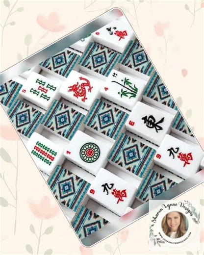Native American Mahjong Tiles Set - 166 Acrylic Custom Design Replacement Pieces, Cultural Game