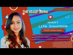 HLLQP LIFE INSURANCE |Segment 5|: Riders and Benefits |Full HLLQP Life Insurance Course