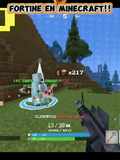 ♥️ FORTNITE EN MINECRAFT 🔥⛏️ #gaming #fortnite #minecraft #mod #pc
