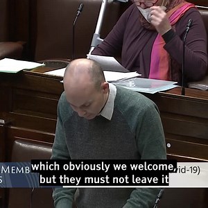 Why do TDs get free, quality FFP2 masks, but teachers, bus drivers and bar workers don't? These better quality masks are much better and preventing the spread of Covid than plain masks or cloth face coverings. They should be provided free of charge to those who need them to encourage people to use them. | Paul Murphy TD