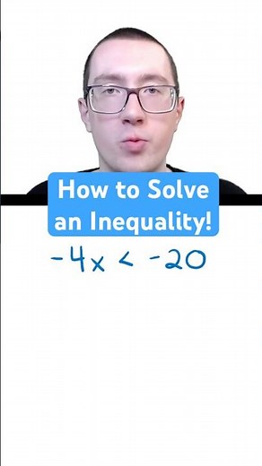 How to Solve an Algebra Inequality!