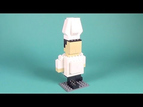Lego Chef Building Instructions - Lego Buildable Brickfigure How To Make