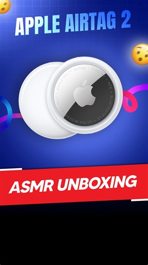 Apple AirTag 2 ASMR Unboxing😍 Here’s your quick first look at the Apple AirTag 2026 and everything inside the box. Now with longer Precision Finding, louder alerts, better Bluetooth range, and a replaceable battery. Priced at Rs 3,790 for a single unit and Rs 12,900 for a four-pack in India. . . [Apple AirTag 2, apple, bluetooth tracker, unboxing, firstlook, gadget, asmr] . #appleairtag2 #apple #unboxing #asmr #techgadget | Digit