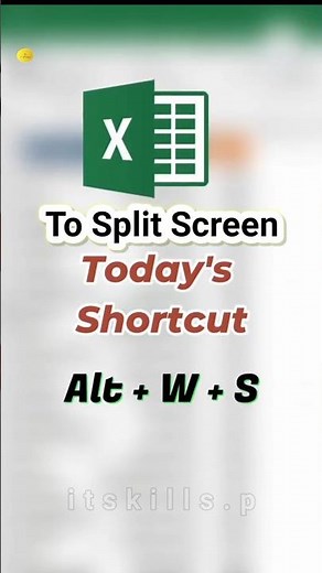 How to split Excel sheet wherever you want|itskills.p