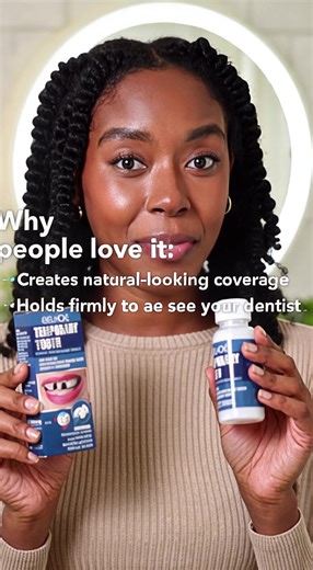 Is this really not a real tooth?! 🤔 Brand-new upgraded material with ultra-realistic color and texture—highly adhesive and won't fall off! Instant temporary fix even for those with clumsy hands!#TeethFixingGadget #TeethWhitening #DIYRepair #TeethCareTips #Gap Between Teeth