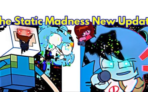 Friday Night Funkin' Vs New The Static Madness | 口香糖芬恩人类 (FNF/Mod/皮比 + Gameplay)