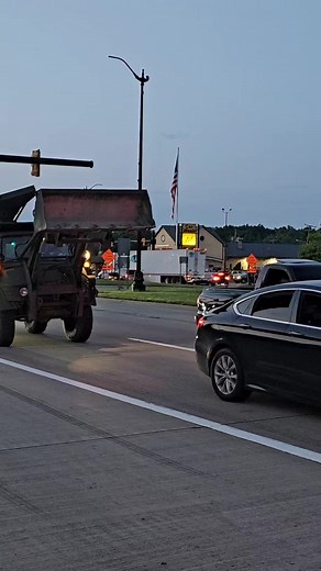 Freightliner Unimog 419 Military Vehicle Drive By Engine Sound Telegraph cruise 2023 | Casey Faitel