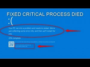Fix CRITICAL_PROCESS_DIED Error in Windows 10/11 – Quick & Easy! [2025]