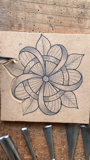 Woden flower beautiful art how to wood carving #woodscraft #woodworking