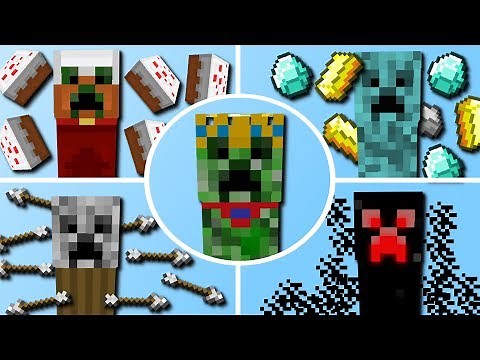 100+ Neue Creeper! (Kuchen Creeper, Säure Creeper, Pfeile Creeper)