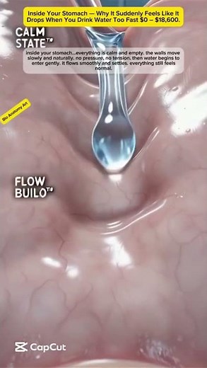 Inside Your Stomach — Why It Suddenly Feels Like It Drops When You Drink Water Too Fast $0 – $18,600