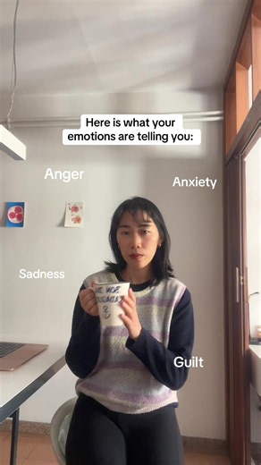 We spend so much time trying to get rid of our emotions that we forget to listen to them. Anger may be pointing to a boundary. Anxiety may be pointing to uncertainty. Sadness may be asking to be felt. Regret may hold a lesson. Guilt may be inviting repair. Your emotions aren’t problems to solve, they’re information to understand what’s happening inside. #nervoussystemregulation #mindfulness #meditationtok Which emotion have you been feeling most lately? 👇