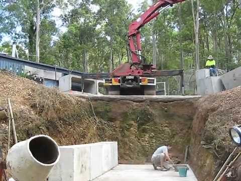 1 of 3 Timelapse - Constructing the concrete fire shelter/bunker DIY