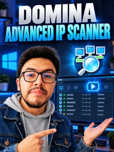 65V - Como descargar, instalar y primer uso de ip advanced scanner-esv2-75p-bg-10p-music-10p
