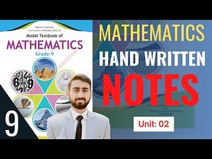 Class 9 Mathematics Chapter 2 Notes PDF | Federal Board