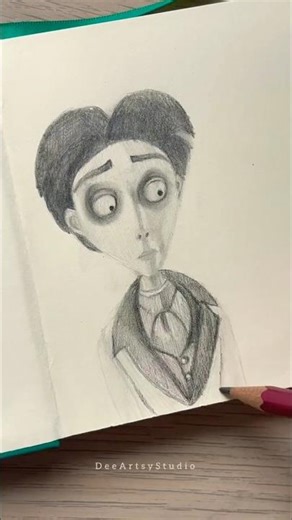 Drawing Victor from Corpse Bride.#shortsfeed #shorts #shortsviral #shortsyoutube #pencildrawing