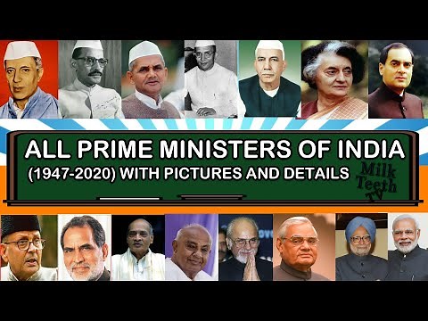 List of Prime Ministers of India from 1947-2020 with Pictures and Information For Students