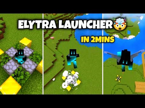 How to build ELYTRA launcher in minecraft (step by step)