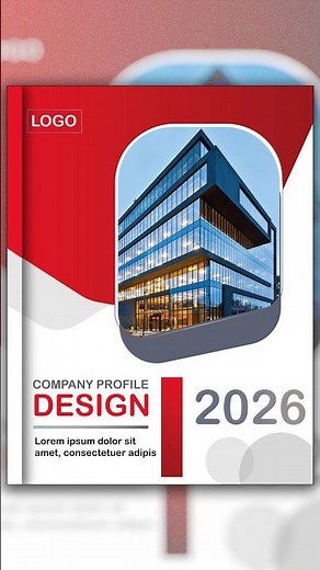 Business Profile Design in Adobe Illustrator | Company Profile Brochure Tutorial 2026 #shorts #reels