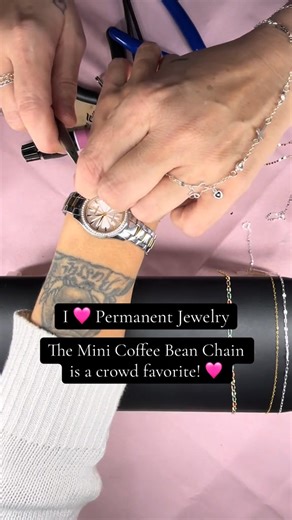 勺Permanent Jewelry is welded permanently around your wrist, neck or...