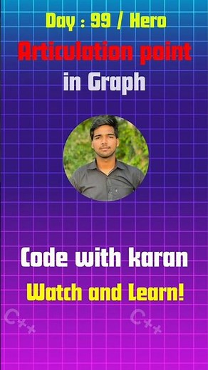 Articulation Points in Graphs: Master Tarjan's Algorithm!#shorts#ytshorts #dsa #tarjan