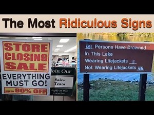 The Most Ridiculous Signs That Turn Everyday Streets and Stores into Comedy Scenes || Sign Hub