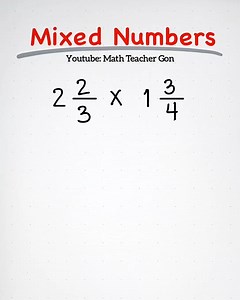 672K views · 4.9K reactions | Multiply Mixed Numbers - Basic Math Review #teachergon #mathtutor #csereview | Ako si Teacher Gon | Facebook