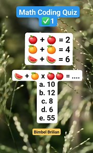 1.9K views | Math Coding Quiz #quiz #worksheet #math #coding #addition | Bimbingan Belajar Brilian | Facebook