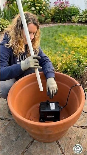 DIY Waterfall Fountain & Bird Bath Setup Using Clay Pots | Mind-Relaxing Backyard Garden Idea
