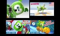 Mix of 4 videos from youtube : 4 Gummy Bears And GummiBar