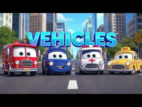 Guess the Vehicle Sound 🏎️ | Interactive Vehicles Flashcards 🔊| Kids Learning Game