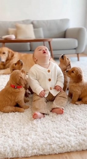 1.9K views · 95 reactions | Toddler playing with his puppies... | Natasya Oktaviani | Facebook