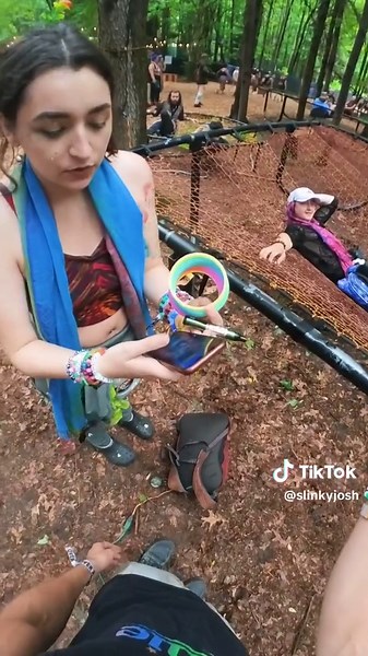 Replying to @love cats I never recommend anyone try tricks with a metal slinky! Click the link in my bio to get the one I use that is perfect for tricks though (a HyperSpring). This was shot at Electric Forest 2023 in Rothbury, Michigan. ⚡️🌲 #metalslinky #slinky #slinktok #slinkytricks #slinkymanipulation #hyperspring #electricforest #electricforest2023