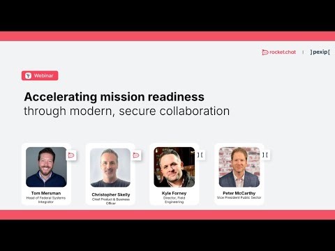 Rocket.Chat + Pexip: Integrated Secure Comms for Government