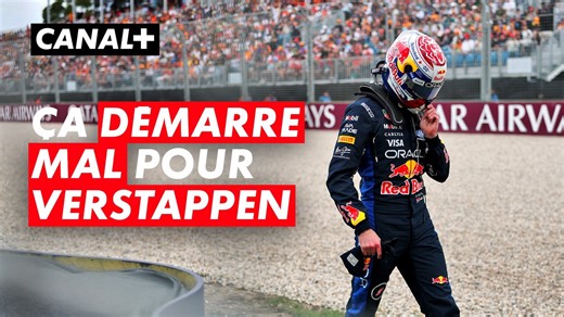 Le gros crash de Verstappen en Q1 - Grand Prix d'Australie - F1