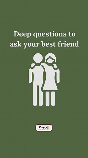 Storii on Instagram: "Deep questions to ask your best friend ❤️. #questionstoask #questions #bestfriends #questionoftheday #connection #friendship"