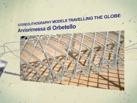 Complete scale models of Pier Luigi Nervi's buildings reconstructed in stereolithography