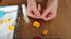 衍纸（Quilling） 1mm 花心 花托 组合