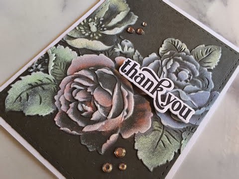 Adding Colour to 3D Embossing Folders