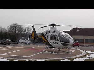 Airbus Eurocopter EC-135 Helicopter Start Up and Take Off. Full Sound.