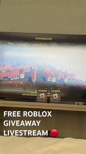 Roblox free gift card Livestream