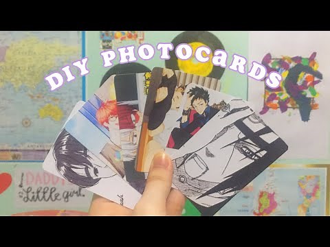 how to make (anime) photocards🌼 | an EASY DIY tutorial ☁️
