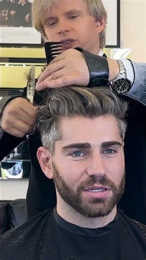 🌆✂️ Meet Sergio Slavnov NYCs trendsetter in men’s hairstyles and