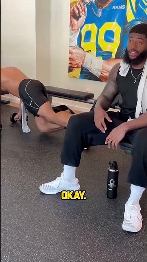 Jared Verse challenges Aaron Donald to a workout!